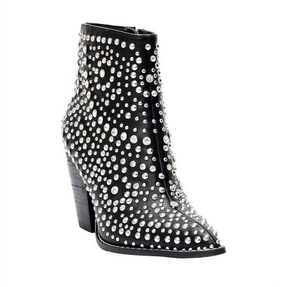 NEW CORKYS FOOTWEAR women's line dance bootie in black - Picture 3 of 4